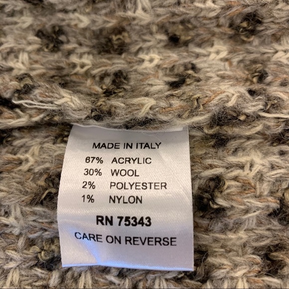 Chiaramente Italian Long Wool Blend Cardigan - Picture 5 of 5